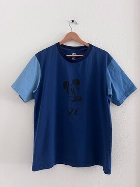 Uniqlo Disney in Blue Mickey Graphic Tee